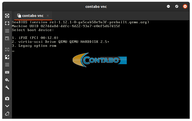 contabo vps boot