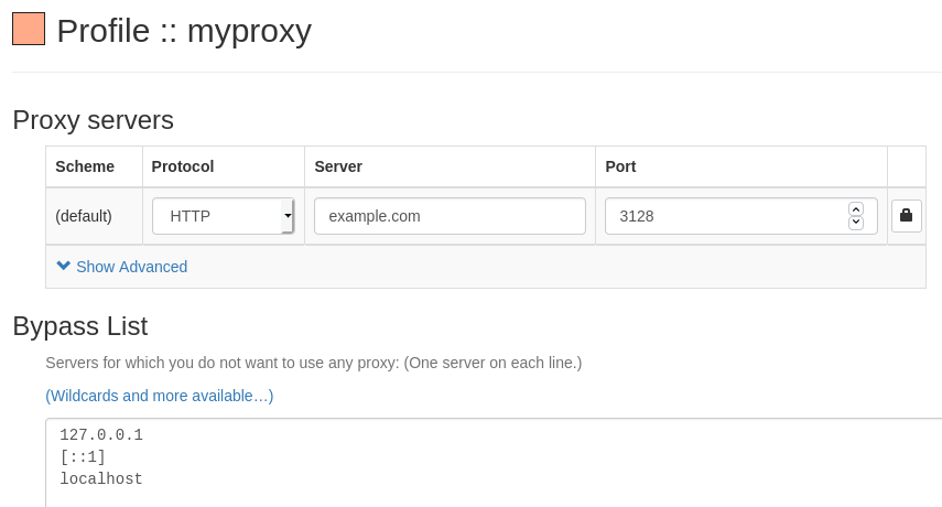 Fast proxy расширение